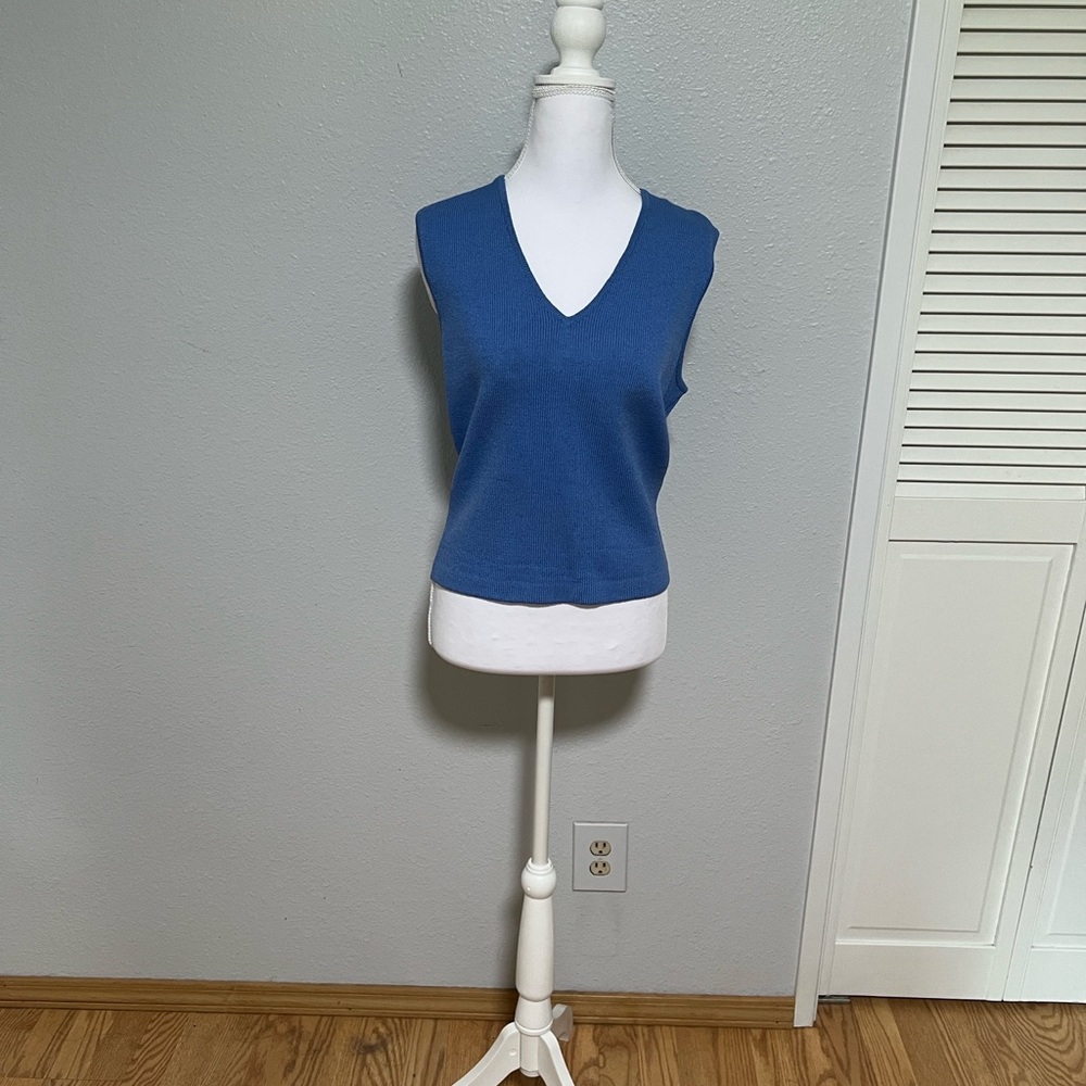 St. John collection in Sky Blue, includes suit jacket, dress, skirt, and pants. - Picture 5 of 10